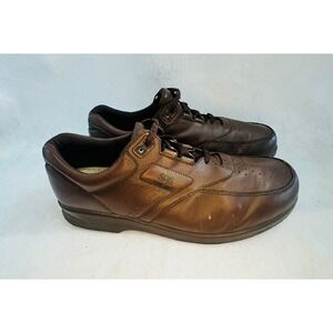 SAS Time Out Leather Comfort Walking Shoes Brown Lace Up Casual Size‎ 7N